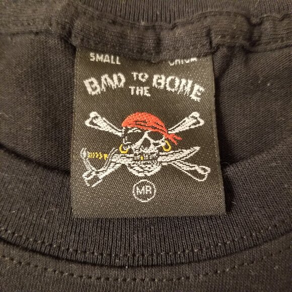 Bahamas Atlantis NWOT Black Jolly Roger Skull-and-Crossbones Gallows Humor Tshir - Picture 7 of 10